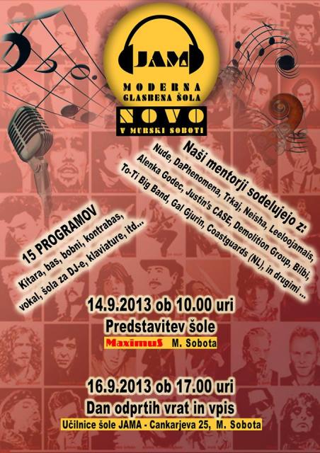 KONCERT IN PREDSTAVITEV MODERNE GLASBENE ŠOLE JAMA
