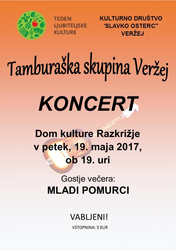 Koncert Tamburaške skupine Veržej z gosti