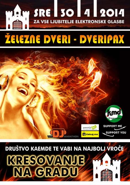 Kresovanje na dvorcu Dveri Pax Železne dveri