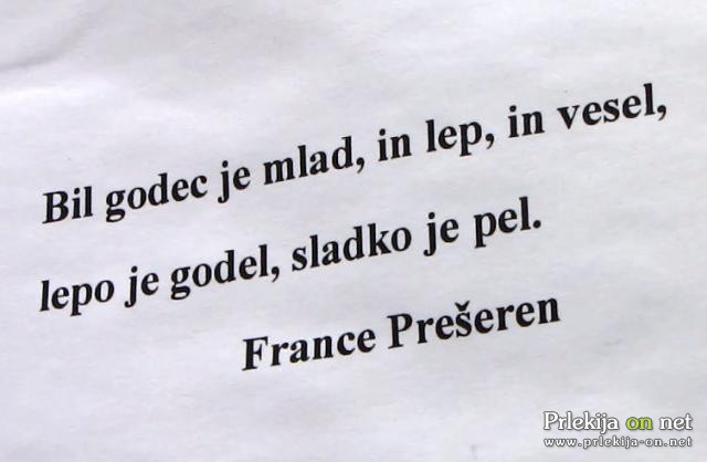 Prvi del literarnega večera bo posvečen velikemu pesniku Francetu Prešernu