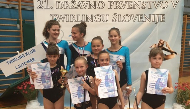 Twirling klub Ljutomer na državnem prvenstvu