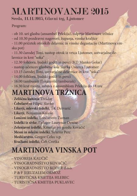 Martinovanje v Ljutomeru 2015
