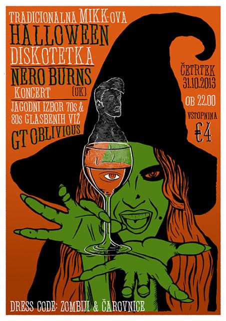 MIKK-ova Haloween diskoteka + Nero Burns/ koncert