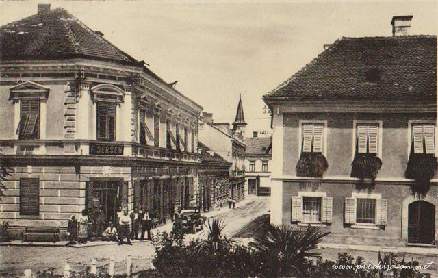 Miklošičev trg v Ljutomeru leta 1931
