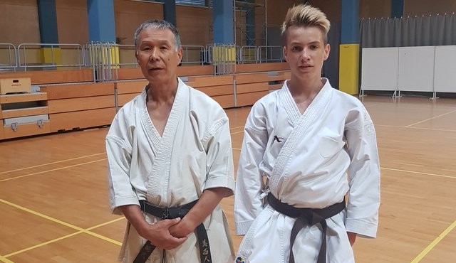 Takashi Tokuhisa in Nejc Sterniša Takashi Tokuhisa in Nejc Sterniša