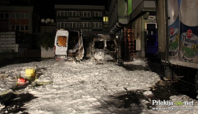 Požar na avtobusni postaji