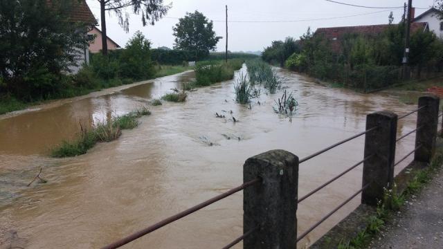 Poplavljeno območje v Središču ob Dravi