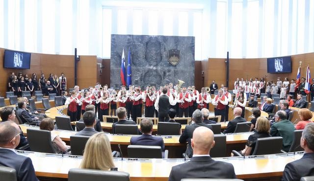 Pihalni orkester KD Ivan Kaučič Ljutomer na slavnostni seji