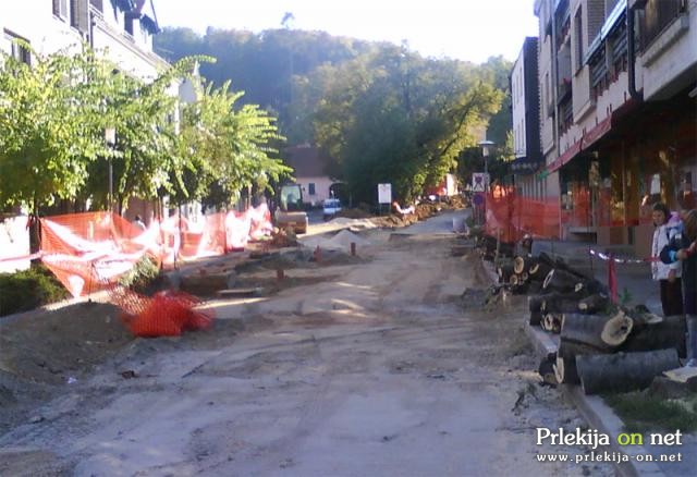 Pogled na Stari trg v času del Pogled na Stari trg v času del