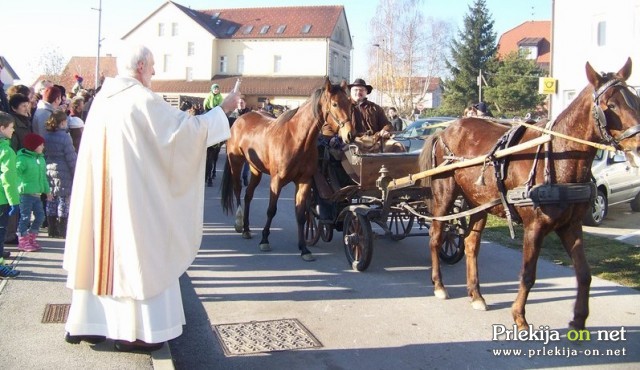 Blagoslov konjev v Križevcih pri Ljutomeru Blagoslov konjev v Križevcih pri Ljutomeru