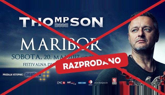 Koncert Thompsona so v Mariboru prepovedali