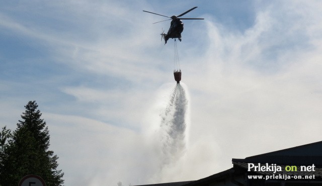 Gašenje požara s helikopterjem