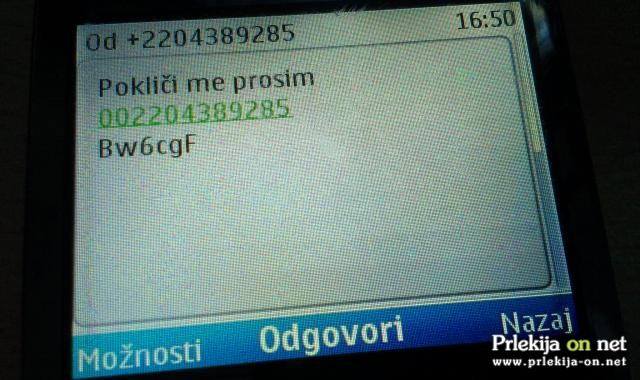 Sumljivo sporočilo Sumljivo sporočilo