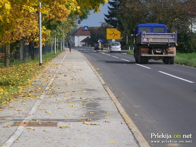 Cesta med Veržejem in Križevci