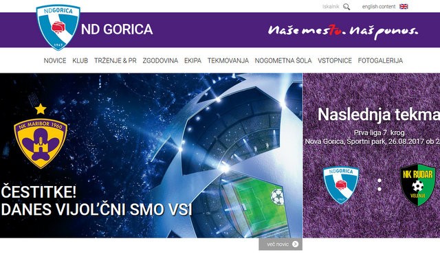 ND Gorica v barvah Maribora ND Gorica v barvah Maribora