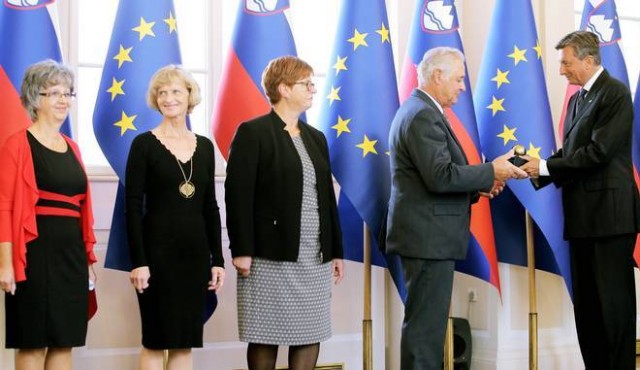 Predsednik je Ormožanom podelil Jabolko navdiha, foto: Daniel Novakovič/STA