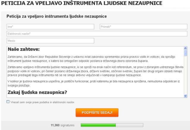 Do danes je peticijo podpisalo že več kot 11 tisoč ljudi Do danes je peticijo podpisalo že več kot 11 tisoč ljudi