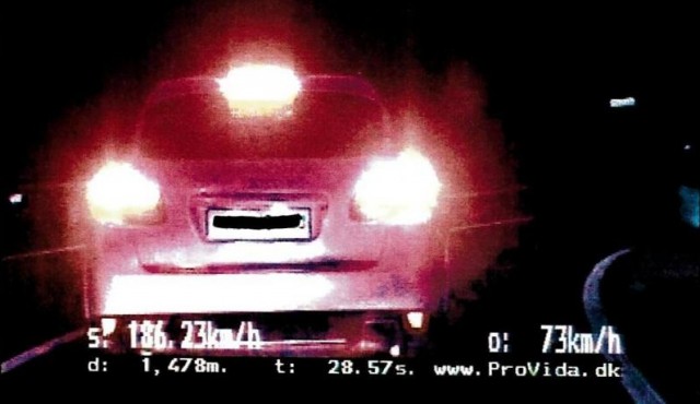 Na razdalji 1.478 metrov je vozil s povprečno hitrostjo 186,23 km/h, foto: PPP Maribor Na razdalji 1.478 metrov je vozil s povprečno hitrostjo 186,23 km/h, foto: PPP Maribor