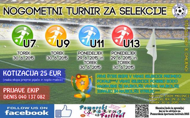 Pomurski športni festival - malo nogometni turnir