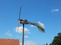 Postavljanje klopotca na kmetiji Fleisinger