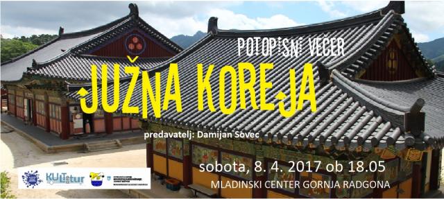 Potopisni večer: Južna Koreja