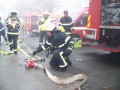 Praktično usposabljanje gasilcev v Ljutomeru