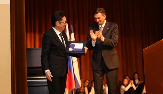 Stanko Ivanušič in Borut Pahor Stanko Ivanušič in Borut Pahor