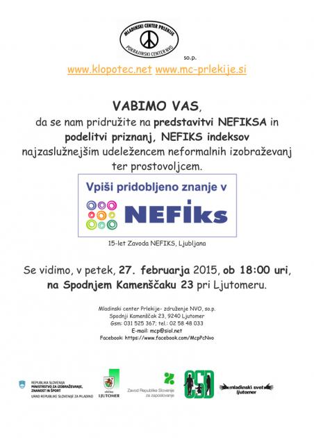 Predstavitev NEFIKSA