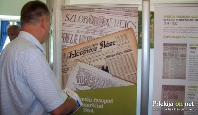 Razstava Prekmurski izseljenski časopisi Razstava Prekmurski izseljenski časopisi