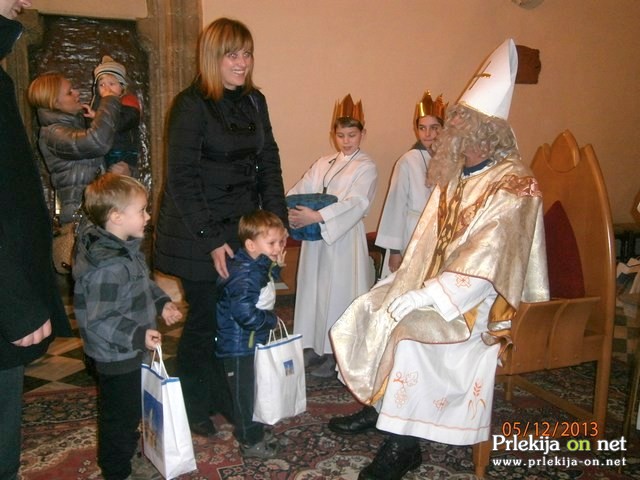 Miklavž pri večerni maši v Ljutomeru