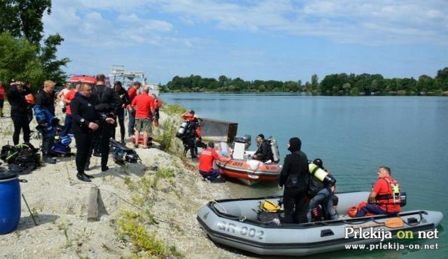 Potapljaška vaja v Babincih Potapljaška vaja v Babincih