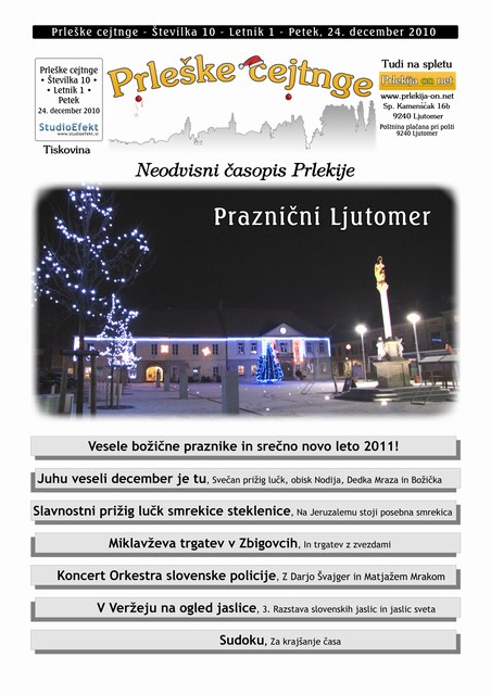 Naslovnica 10. številke Naslovnica 10. številke