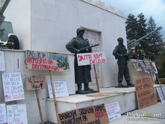 Protestni shod v Murski Soboti Protestni shod v Murski Soboti