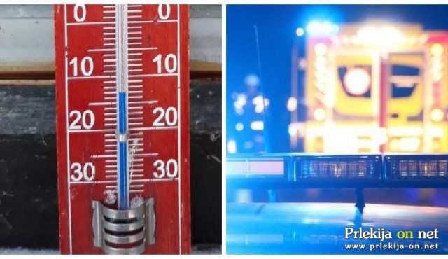 Temperature so bile krepko pod ničlo Temperature so bile krepko pod ničlo
