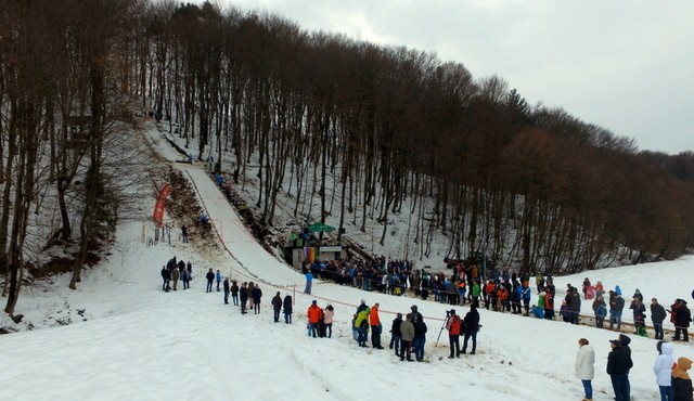 Smučarski skoki v Juršincih, foto: Matej Lovrec