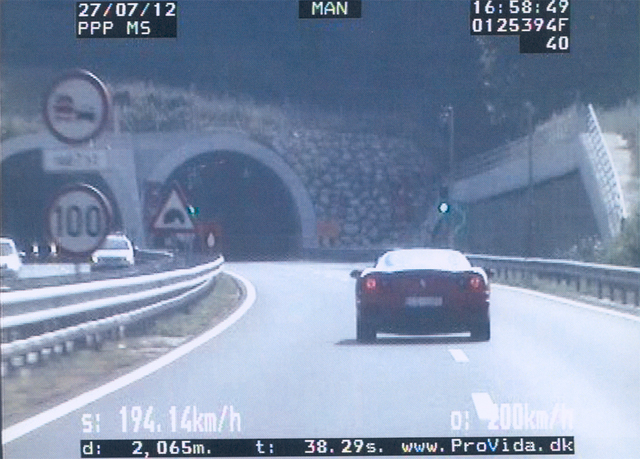 Vozilo Ferrari Modena F1 je vozil 40-letni Italijan, foto: PU MS Vozilo Ferrari Modena F1 je vozil 40-letni Italijan, foto: PU MS