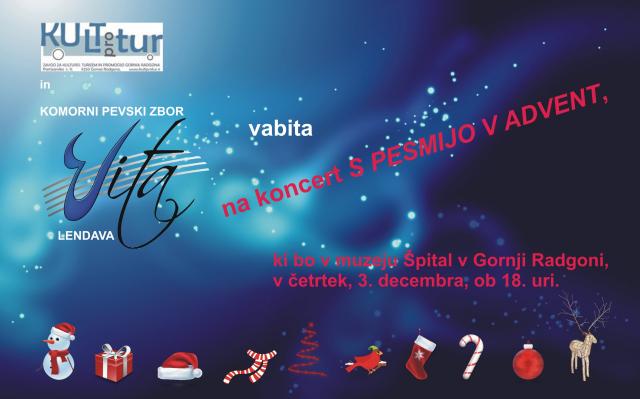 S pesmijo v advent