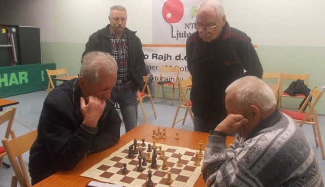 Zaključni šahovski turnir TVD Partizan Ljutomer, foto: Leonida Skuhala