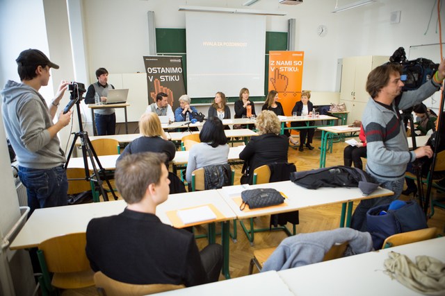 Novinarska konferenca z napovedjo projekta Simbioz@, foto: Matej Kolakovič Novinarska konferenca z napovedjo projekta Simbioz@, foto: Matej Kolakovič
