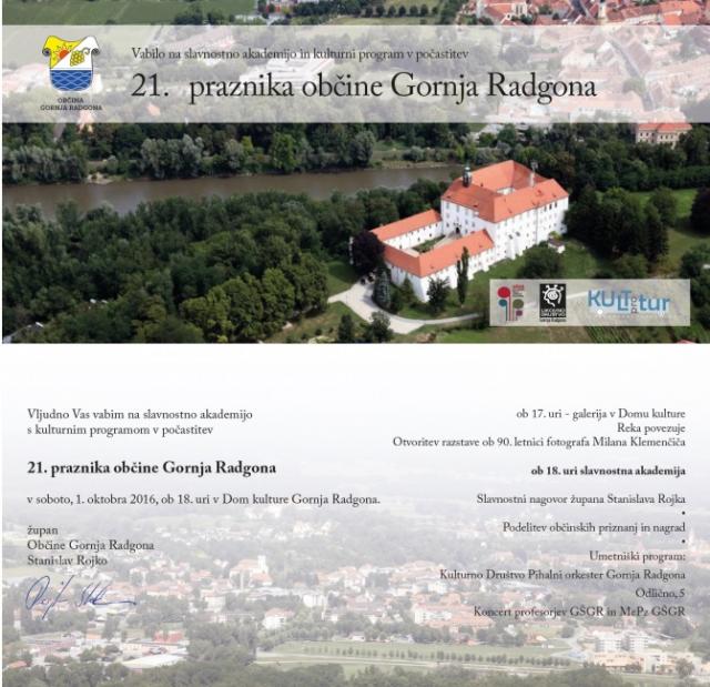 Slavnosta akademija ob 21. prazniku občine Gornja Radgona