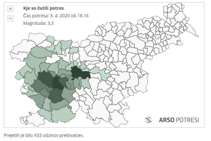 Potres v Sloveniji