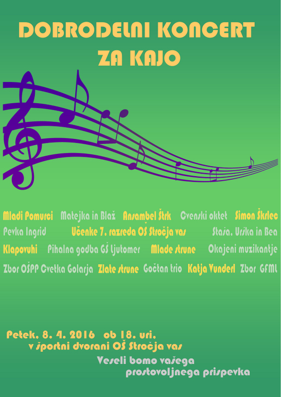 Dobrodelni koncert za Kajo Dobrodelni koncert za Kajo