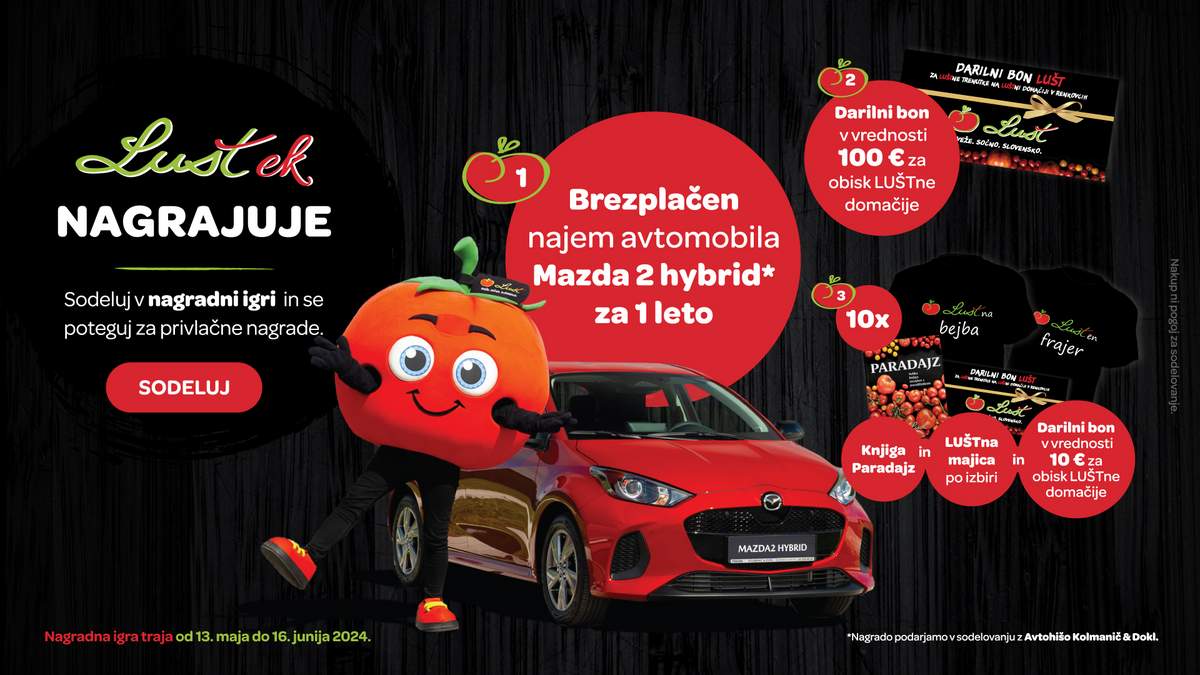 LUŠTek nagrajuje