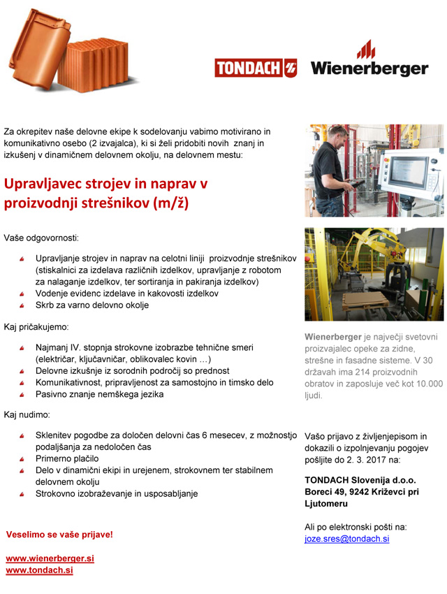 Prosto delovno mesto Prosto delovno mesto