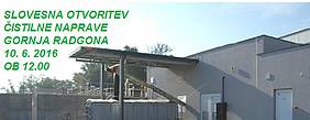 Slovesna otvoritev čistilne naprave v Gornji Radgoni