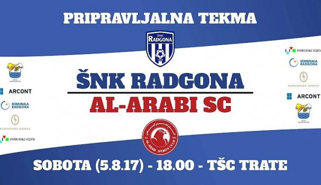 ŠNK Radgona - SC Al Arabi ŠNK Radgona - SC Al Arabi