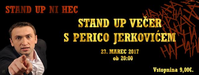 STAND UP večer w/ Perica Jerković // BUNKER M. Sobota