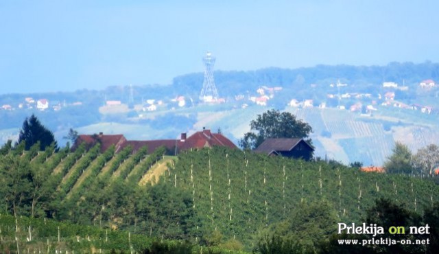 Stolp Vinarium viden iz Prlekije