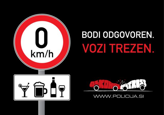 Bodi odgovoren. Vozi trezen. Bodi odgovoren. Vozi trezen.