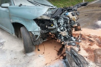 Prometna nesreča Zgornji Boč, foto: Gasilska brigada Maribor